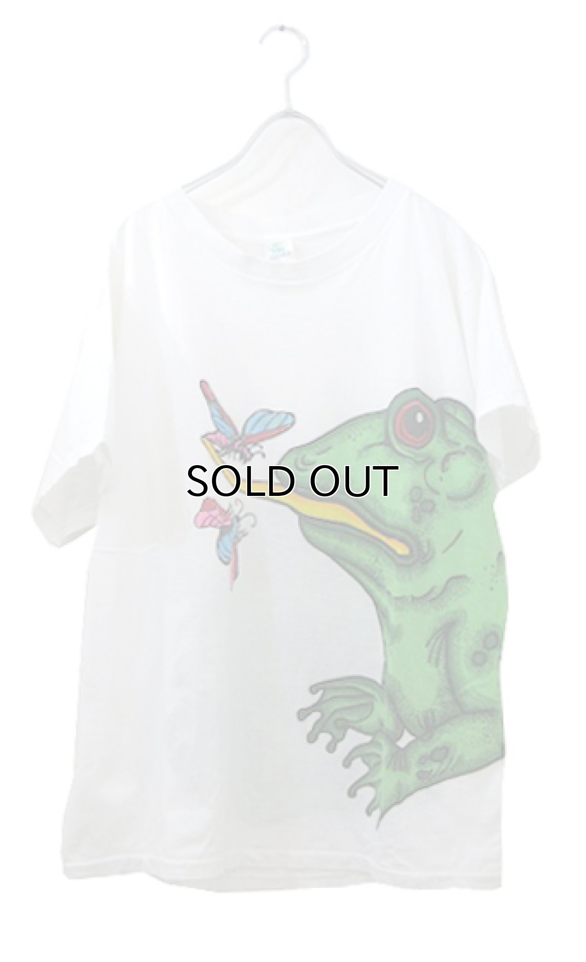 画像1: 1980's~ Garuda "FROG" Print T-Shirts　WHITE　size M - L (表記 44-46) (1)