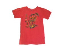 画像2: OLD SLORIS "CHICHEN ITZA " Print T-Shirts　RED　size M - L (表記 46) (2)