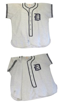 画像4: 1960's "WILSON" Baseball Wool Shirts -made in USA-　Grey / Navy　size L (表記 42) (4)