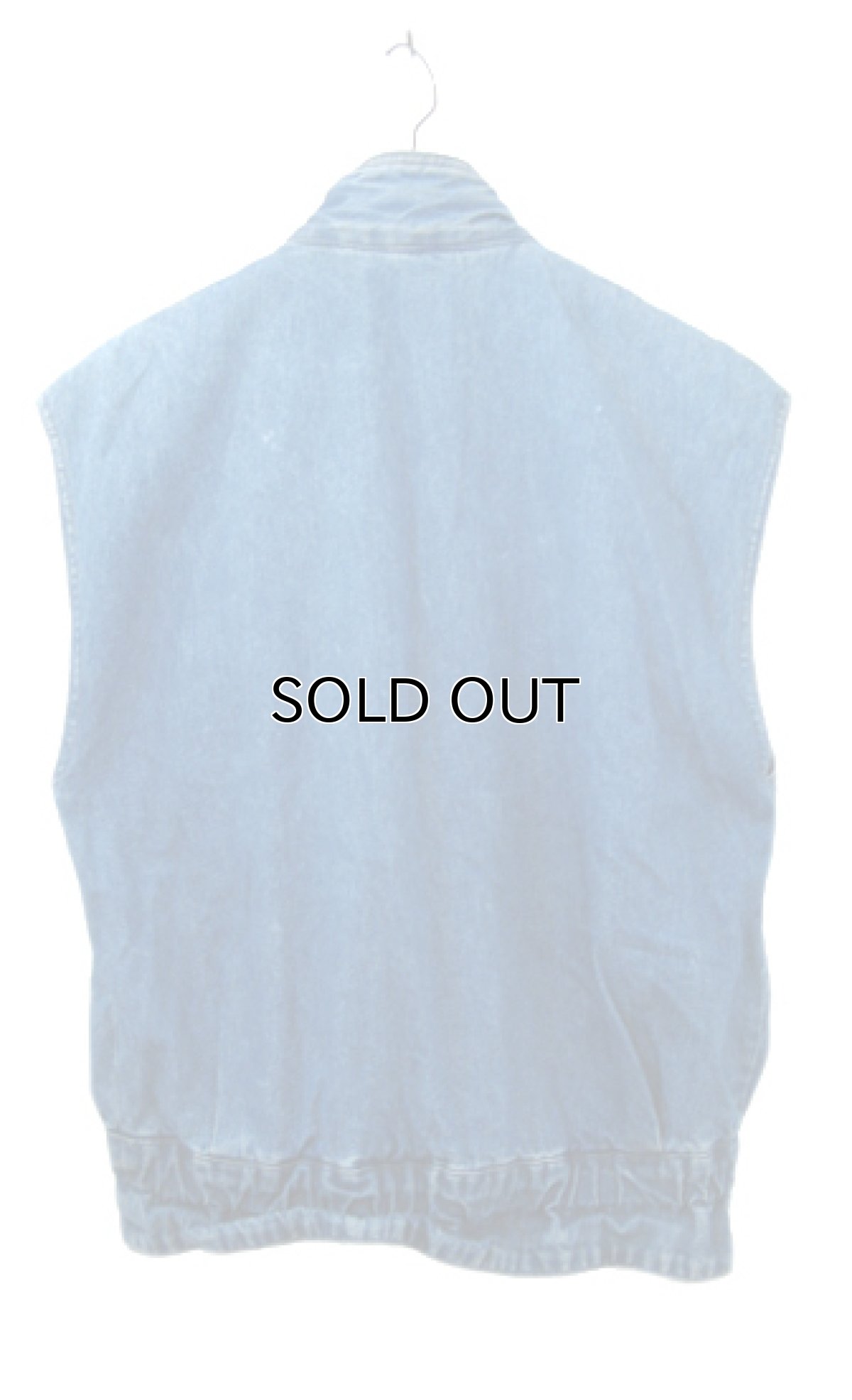 画像2: 1980's "MARITHE FRANCOIS GIRBAUD" Design Denim Vest　Blue Denim　size M (表記 M) (2)