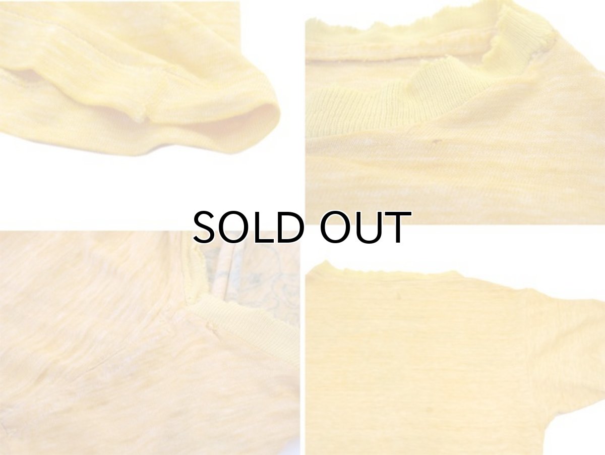 画像6: 1970's Champion "U.S.NAVAL ACADEMY" Ringer T-Shirts -made in USA- Heather Yellow size XS (表記 S) (6)