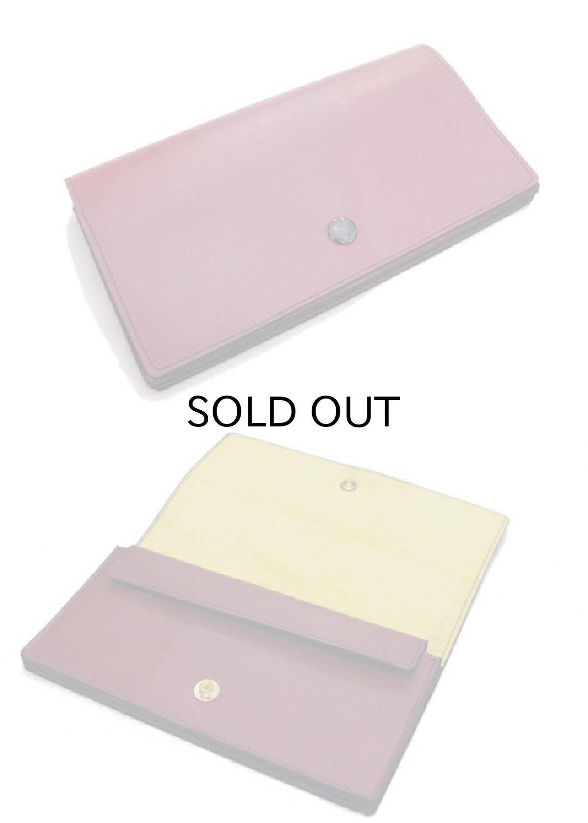 画像4: "JUTTA NEUMANN" Leather Wallet "the Waiter's Wallet"  color : Burgundy / Yellow 長財布 (4)
