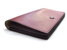 画像6: "JUTTA NEUMANN" Leather Wallet "the Waiter's Wallet"  color : Burgundy / Yellow 長財布 (6)