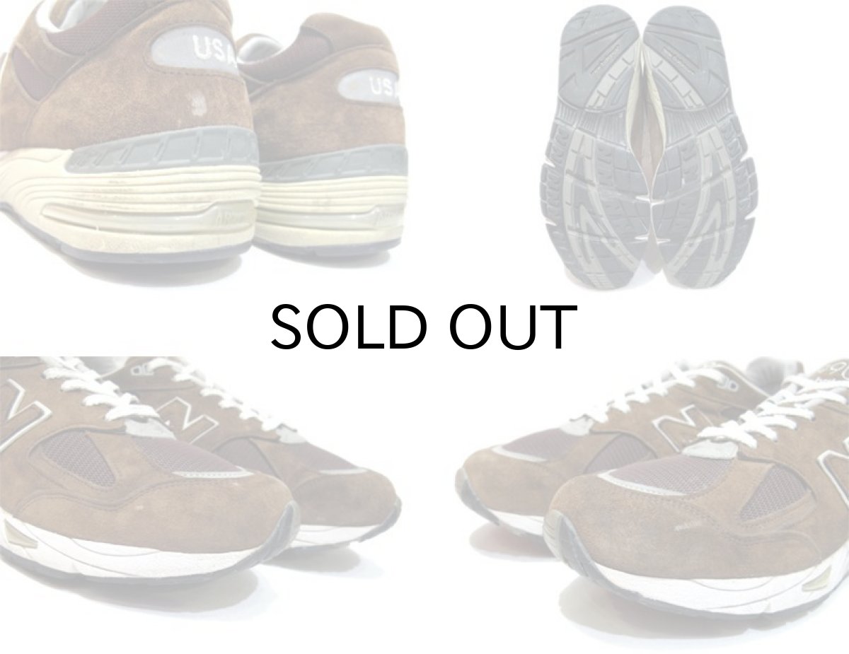 画像3: New Balance 990 Running Shoes -made in USA- BROWN size 10 1/2 (28.5 cm) (3)