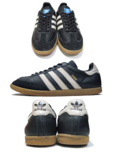 画像2: 00's adidas "SAMBA" Leather Sneaker　BLACK　size 13 (31 cm) (2)