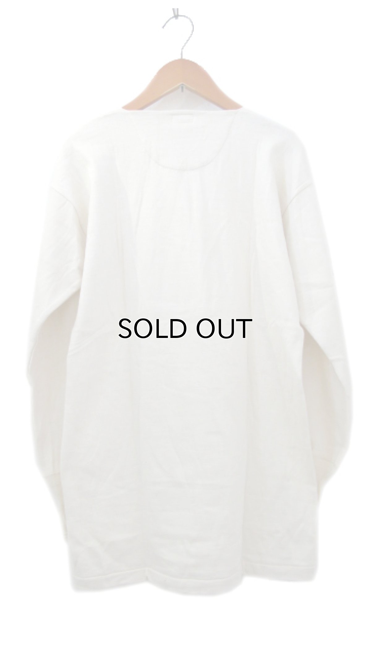 画像2: ~1960's Europe Cotton Pile Henley Neck Shirts DEAD STOCK　size M - L (表記 7) (2)