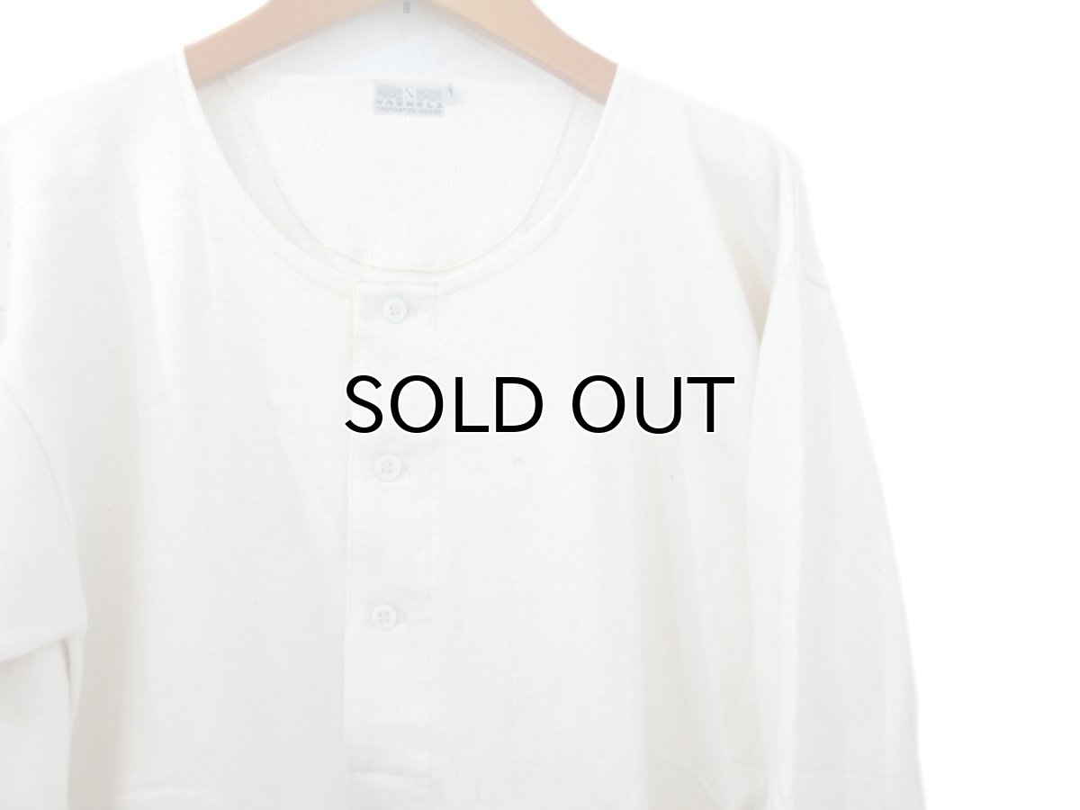 画像3: ~1960's Europe Cotton Pile Henley Neck Shirts DEAD STOCK　size M - L (表記 7) (3)