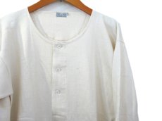 画像3: ~1960's Europe Cotton Pile Henley Neck Shirts DEAD STOCK　size M - L (表記 7) (3)