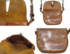 画像5: 1970's Leather Craft Shoulder Bag with Wood Key　color : Lt. Brown (5)