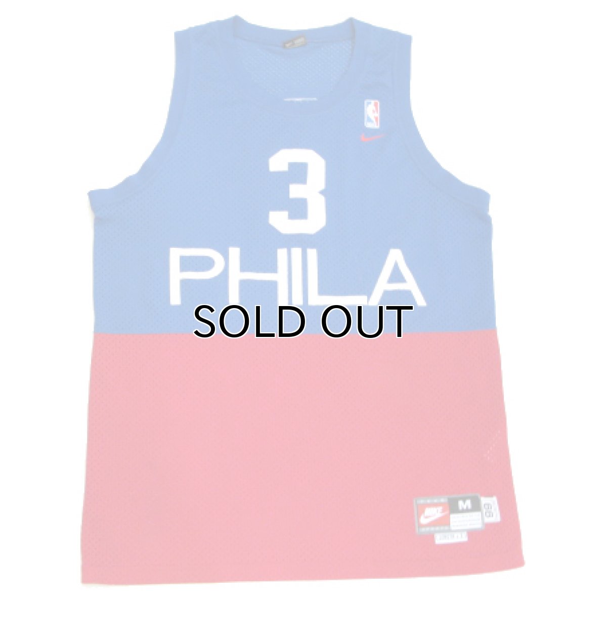 画像6: NIKE NBA Game Shirts "SIXERS IVERSON 3" Blue / Red / White size M (6)