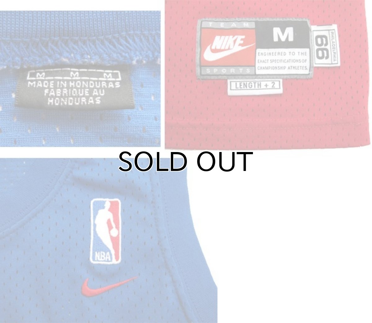 画像3: NIKE NBA Game Shirts "SIXERS IVERSON 3" Blue / Red / White size M (3)