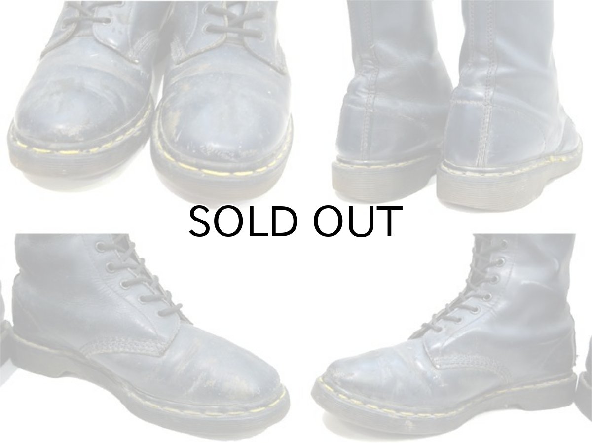画像4: Dr.Martins 10-Hole Leather Boots -made in England- NAVY size 27cm ~ 27.5cm (4)