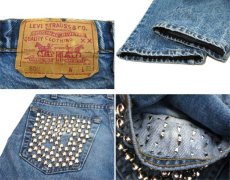 画像3: 1990's Levi Strauss & Co. Lot 505 Denim Pants with Studs　Blue Denim　size w 31 inch (表記 32 x 32) (3)