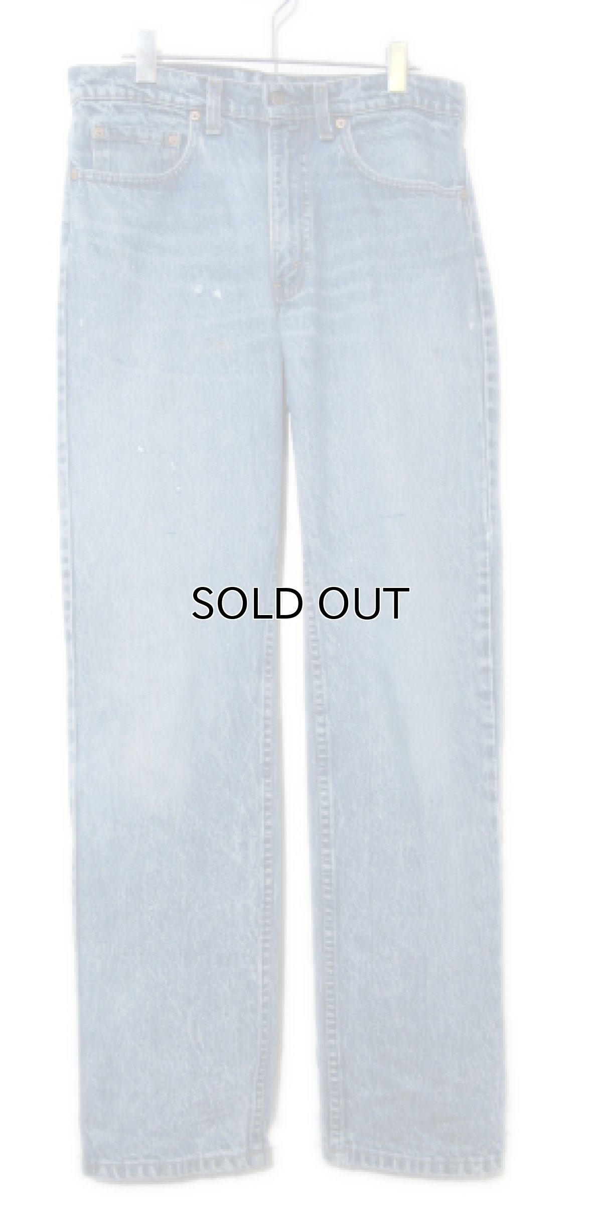 画像1: 1990's Levi Strauss & Co. Lot 505 Denim Pants with Studs　Blue Denim　size w 31 inch (表記 32 x 32) (1)