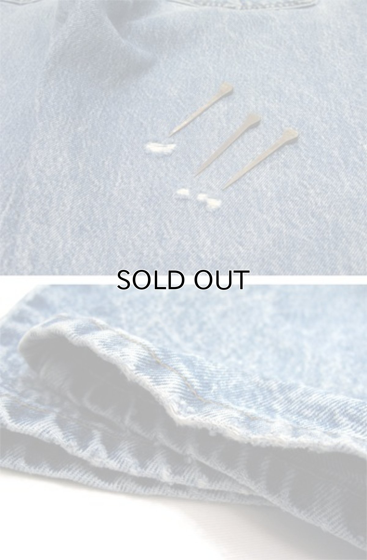 画像7: 1990's Levi Strauss & Co. Lot 505 Denim Pants with Studs　Blue Denim　size w 31 inch (表記 32 x 32) (7)