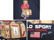 画像4: 1990's RALPH LAUREN POLO SPORTS "BEAR" Print T-Shirts　NAVY　size M (表記 不明) (4)