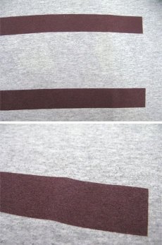 画像5: EAGLE USA "Double Line" Print T-Shirts -made in USA-　Grey / Burgundy　size M - L (表記 M) (5)