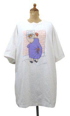 画像1: 1990's Jerzees "LOST DOG!" Print T-Shirts -made in USA-　WHITE　size XL (表記 XL) (1)