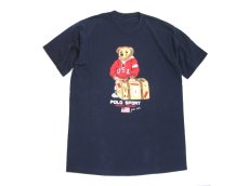 画像3: 1990's RALPH LAUREN POLO SPORTS "BEAR" Print T-Shirts　NAVY　size M (表記 不明) (3)