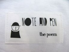 画像3: Note and Pen the poem ノートとペン "Short Length Tee"　WHITE　one size (3)