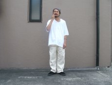 画像6: NEW "POINTER" White Duck Overall with Apron -made in USA-　Off White　size w34 x L30 (6)