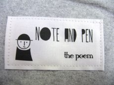 画像4: " Note and Pen the poem " ノートとペン " Short Length Tee "　GREY　one size (4)