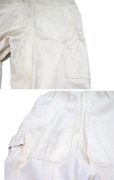 画像5: NEW "POINTER" White Duck Overall with Apron -made in USA-　Off White　size w34 x L30 (5)