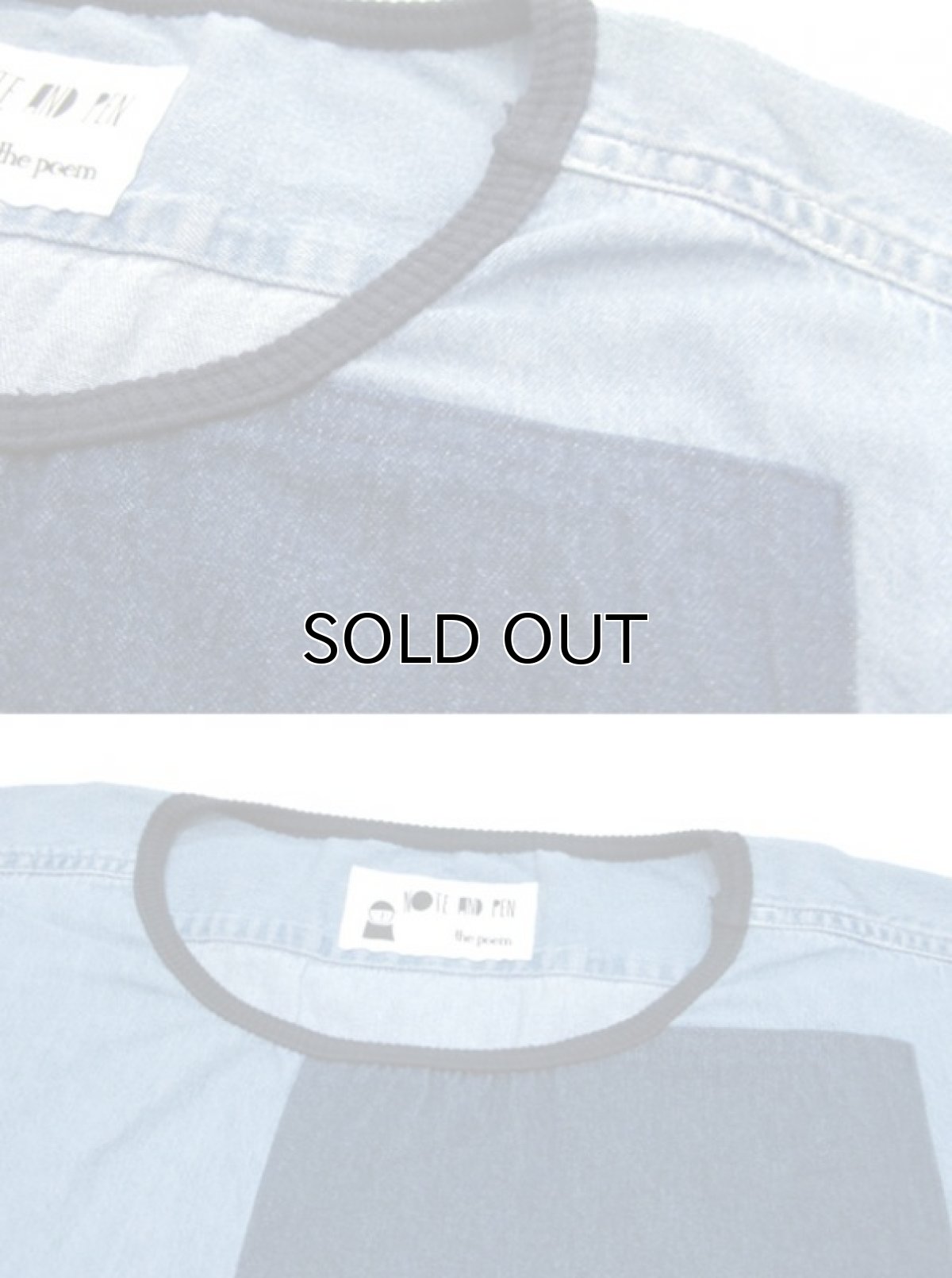 画像5: (A) Note and Pen ノートとペン "retouch" Denim Tee Blue Denim one size (5)