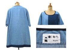 画像2: (A) Note and Pen ノートとペン "retouch" Denim Tee　Blue Denim　one size (2)