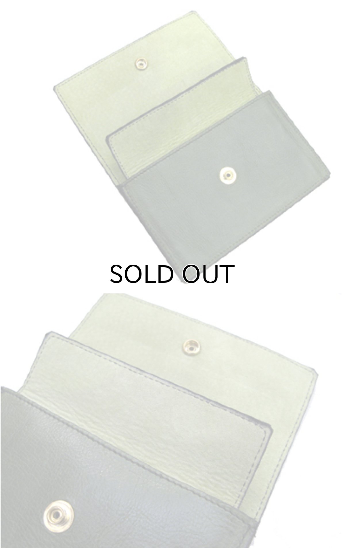 画像5: "JUTTA NEUMANN" Leather Wallet "the Waiter's Wallet" Medium Size　color : Light Green / Melon (5)