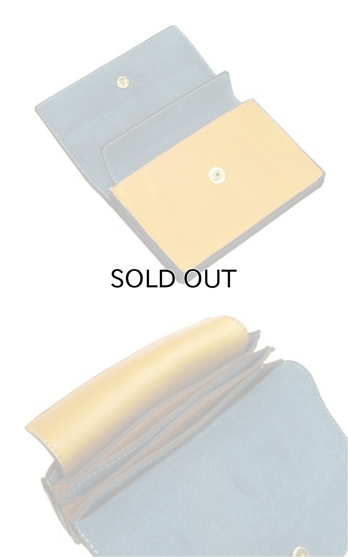 画像5: "JUTTA NEUMANN" Leather Wallet "the Waiter's Wallet"  Medium Size　color : Mustard / Turquoise (5)