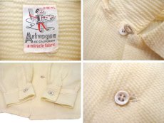 画像4: 1950's "Artvogue" L/S Silk Shirts Box Style　Cream　size M (表記 M 15 - 15 1/2) (4)