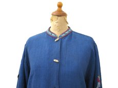 画像3: 1970's OLD Guatemara Shirts  Navy Blue　size M - L  (表記 不明 ) (3)