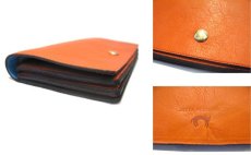 画像5: "JUTTA NEUMANN" Leather Wallet "the Waiter's Wallet"  color : Orange / Sky Blue 長財布 (5)