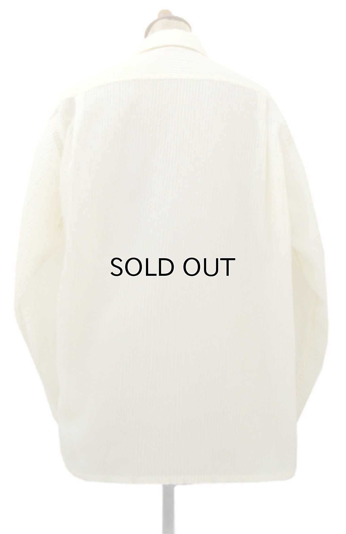 画像2: 1950's "Artvogue" L/S Silk Shirts Box Style Cream size M (表記 M 15 - 15 1/2) (2)