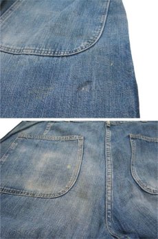 画像8: 1940's "US NAVY" Denim Deck Trousers　Indigo Blue　size w 32 inch (8)