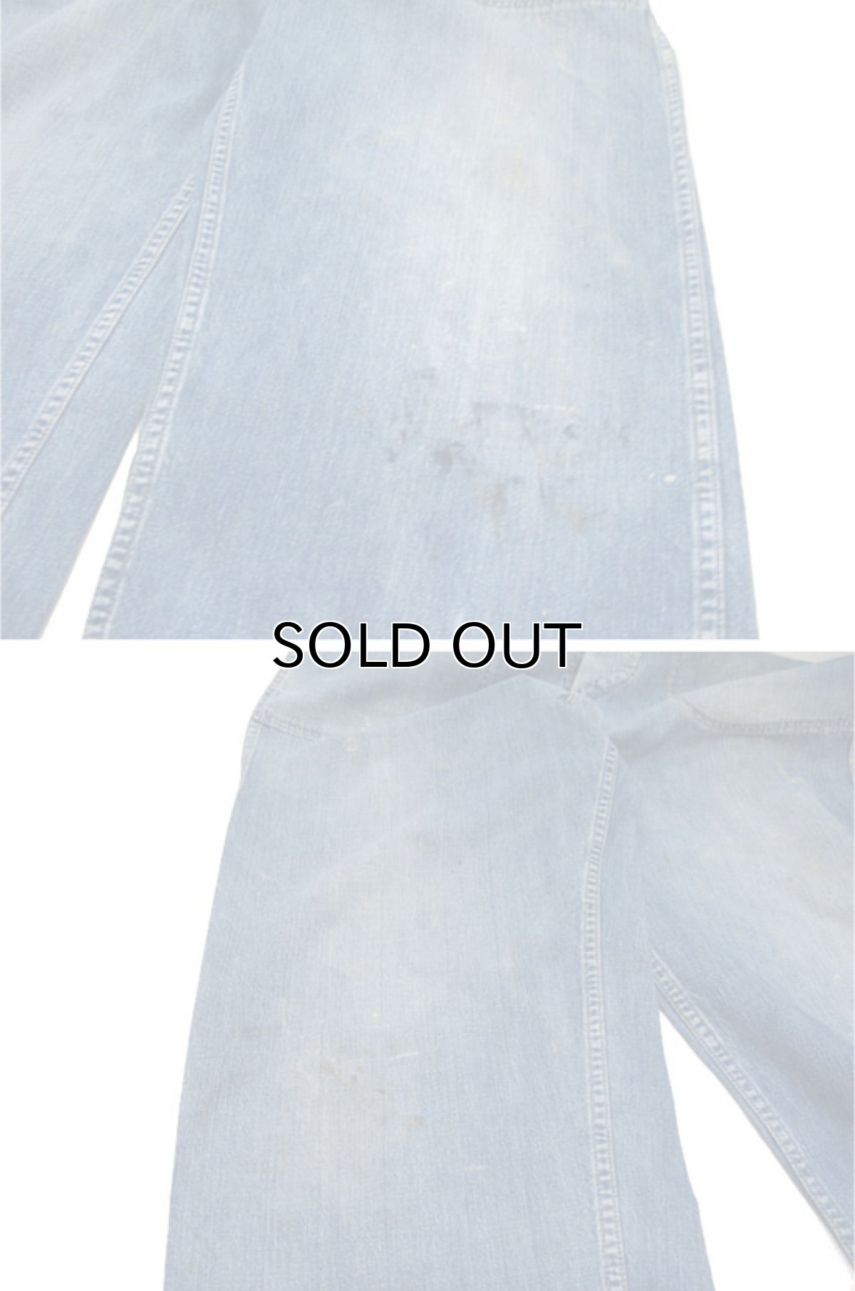 画像7: 1940's "US NAVY" Denim Deck Trousers　Indigo Blue　size w 32 inch (7)