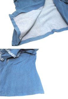 画像6: "COUTURE" Frill Sleeve Design Denim Jacket　BLUE　size M - L (表記 18) (6)