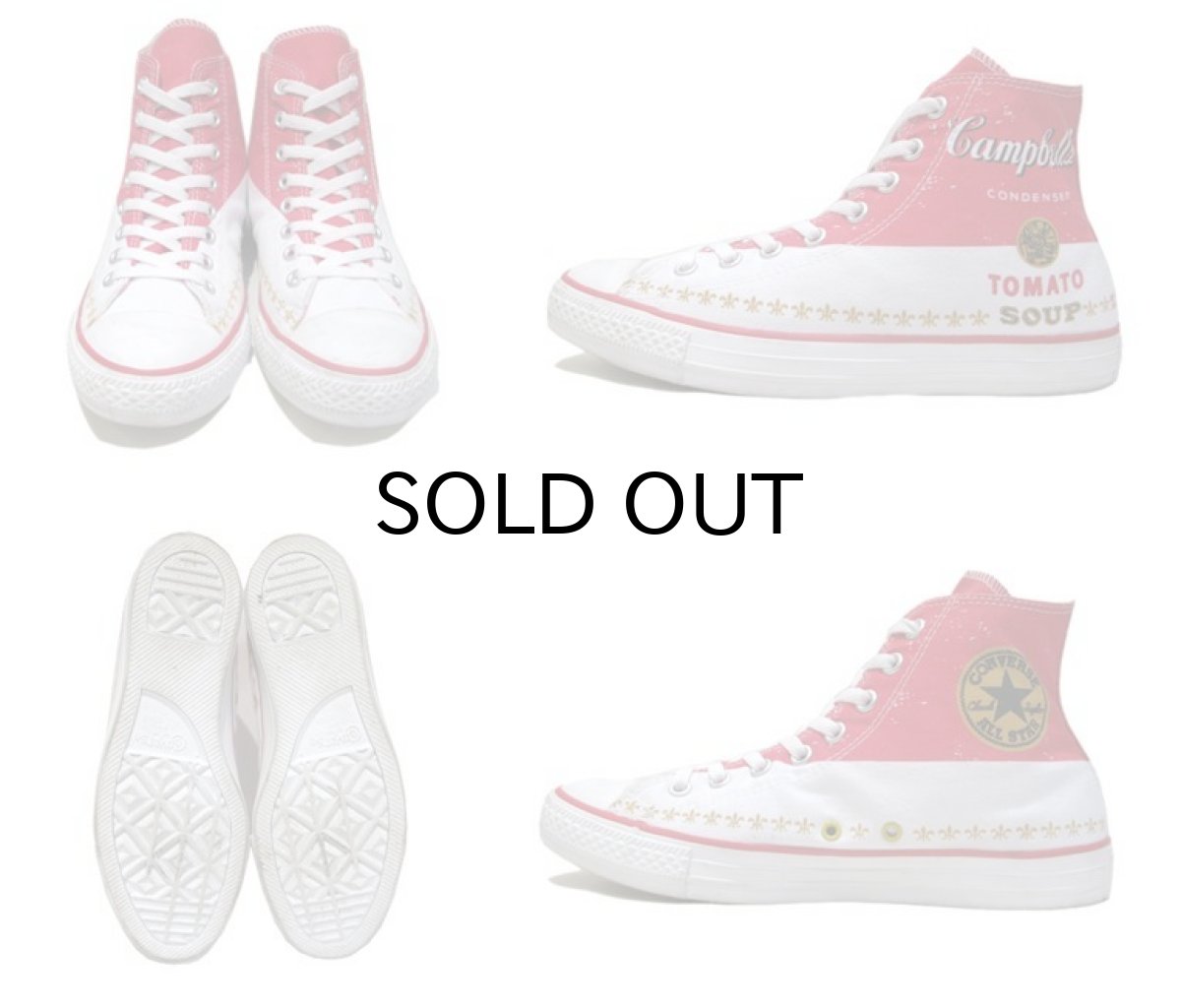 画像2: Converse ALL STAR "Andy Warhol" Hi-Cut Sneaker White / Red size 8 (26.5 cm) (2)