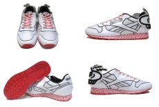 画像2: NEW Reebok "Keith Haring" Classic Leather Sneaker　White / Black / Red　size 9.5 (27.5 cm) (2)