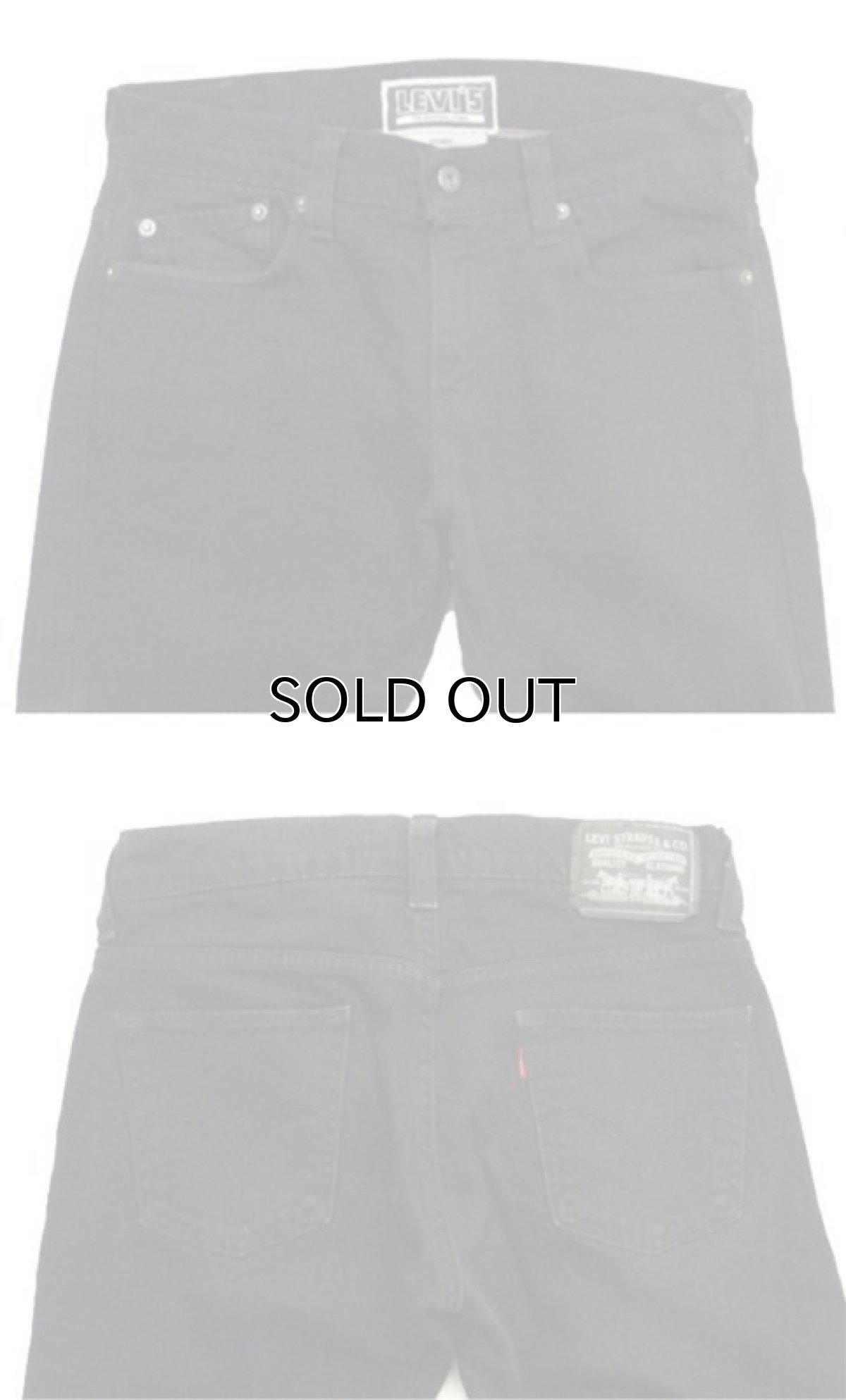 画像4: B) Levi's 511 Denim Skinny Pants　Black Denim　size w 30.5 inch (表記 w30 L30) (4)