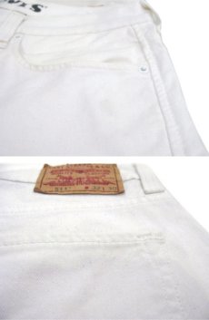 画像6: Levi's 511 Denim Skinny Pants　WHITE　size w 33 inch (表記 w32 L30) (6)