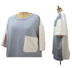 画像2: " Note and Pen the poem " ノートとペン　"ポエムのポケットTee"　GREY / OFF (2)