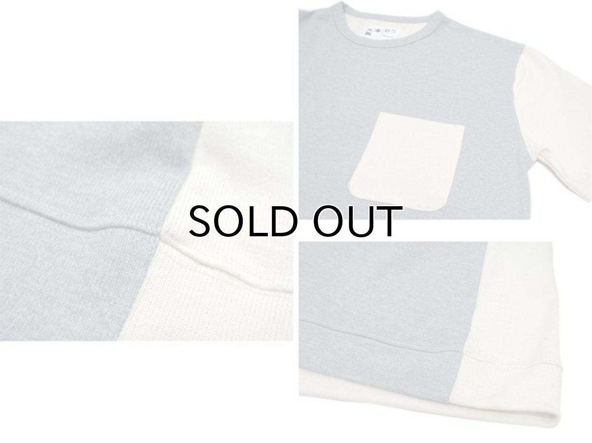 画像4: " Note and Pen the poem " ノートとペン　"ポエムのポケットTee"　GREY / OFF (4)