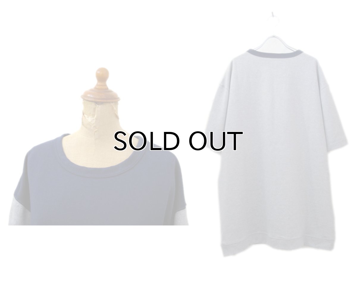 画像3: " Note and Pen the poem " ノートとペン "ポエムのポケットTee" NAVY / GREY (3)