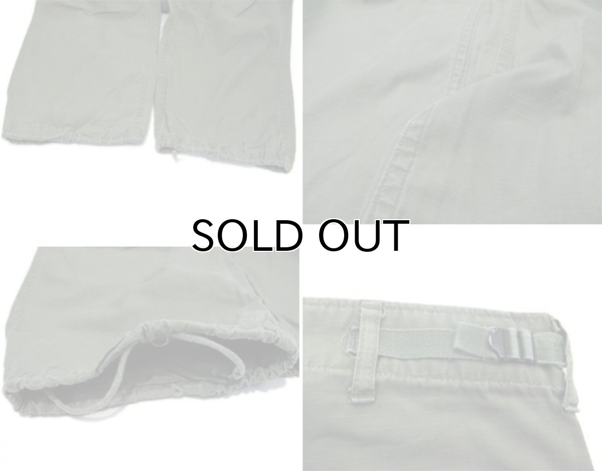画像5: 1960's U.S.Military Cotton Poplin Rip-Stop Trousers OLIVE size w 32 inch (Regular / Small)  (5)