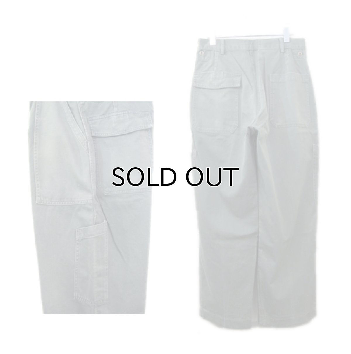 画像2: 1950's U.S.AIR FORCE MIL T-4335A Hemmed Bottoms Sage Green size w 30 inch (表記 30R) (2)