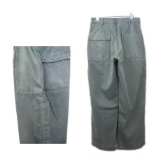 画像2: 1950's U.S.AIR FORCE MIL T-4335A Hemmed Bottoms　Sage Green　size w 30 inch (表記 30R) (2)