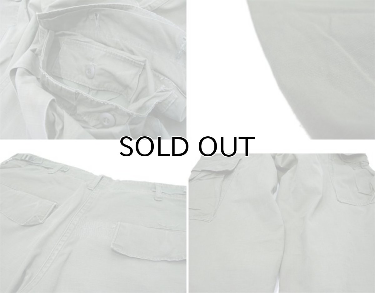 画像6: 1960's U.S.Military Cotton Poplin Rip-Stop Trousers OLIVE size w 32 inch (Regular / Small)  (6)