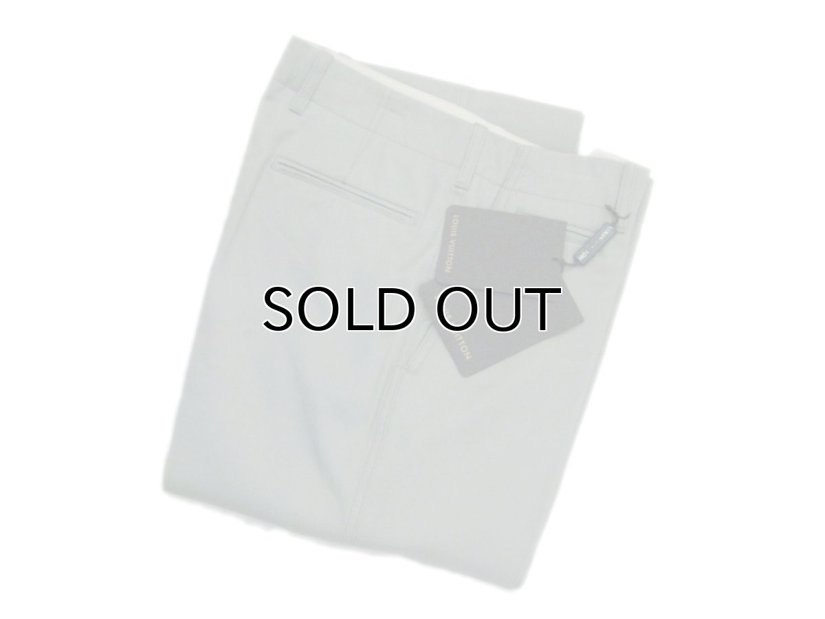 画像6: LOUIS VUITTON Cotton Gabardine Trousers -made in ITALY- Sage Green size w 31 inch (表記 48) (6)